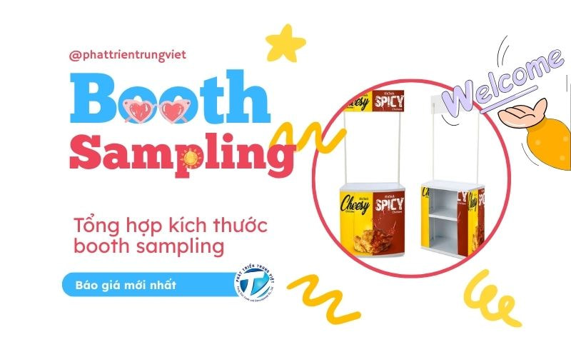 Booth sampling là gì? Tổng hợp kích thước booth sampling và báo giá mới nhất